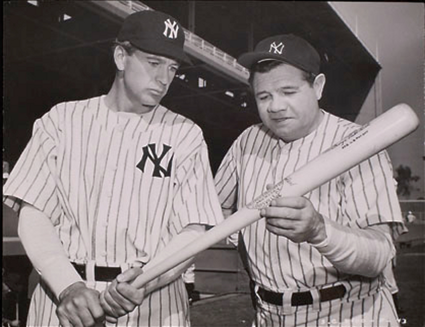 Classic Hollywood #10 - Gary Cooper & Babe Ruth