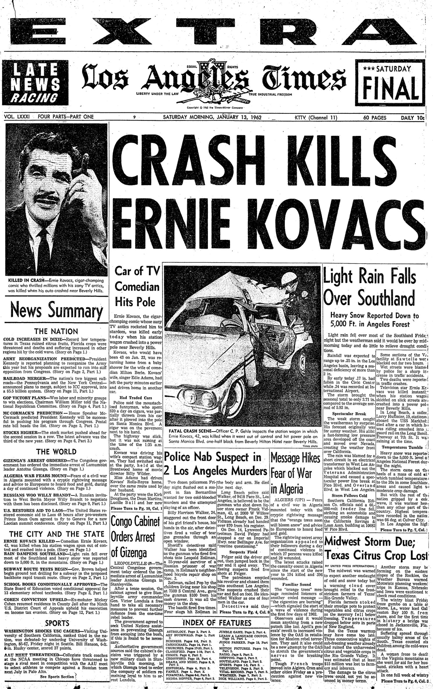 50th Anniversary Of the Death Of Ernie Kovacs