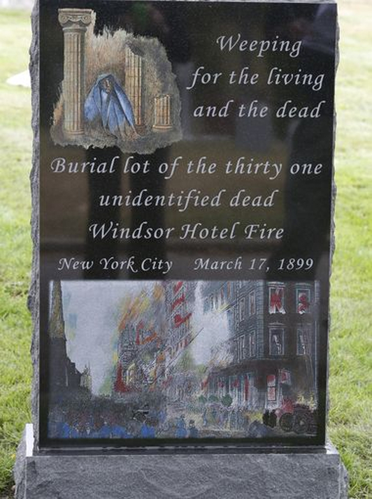 115 Years After New York's Deadliest Hotel Fire, A Memorial Goes Up For The Unidentified Dead