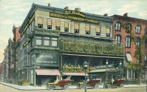 Exterior Cafe Boulevard Restarant 156 2nd ave at 10th st 1911