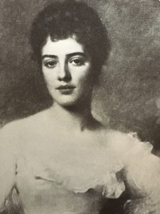 Florence Adele Sloane at age 22 - painting by B.C. Porter 1895