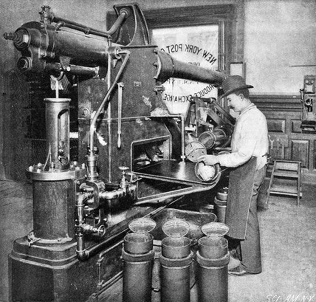 Pneumatic Tubes Produce Exchange 1897
