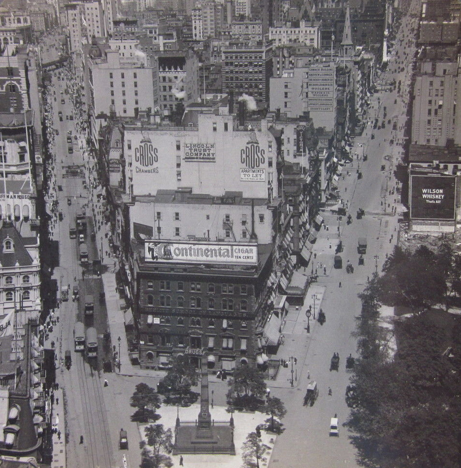Old New York In Photos #52 - Aerial View Of Broadway & Fifth Ave 1904