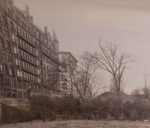 Central Park South showing Navaro Flats Apartments - 1923