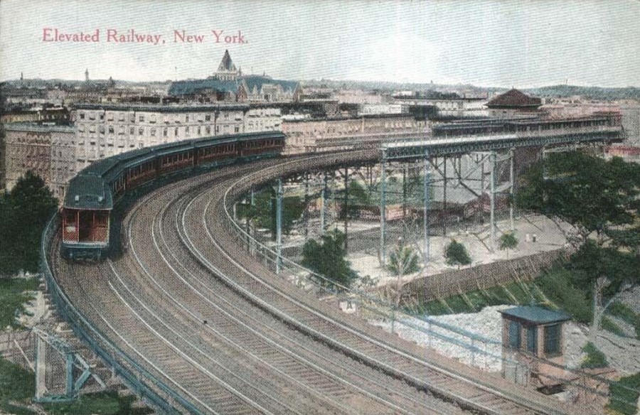 The sweeping and dramatic curve at 110th Street of the Ninth Avenue Elevated thrilled generations of passengers.