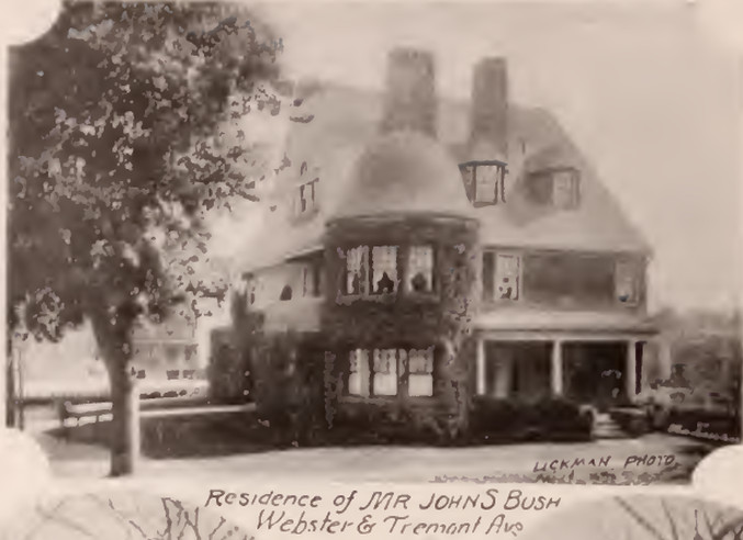John Bush residence Webster Avenue and Tremont Bronx 1897