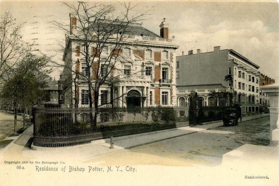 postcard Bishop Potter Residence 89th Street and Riverside Drive