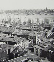 new york harbor looking east towards south street east river and brooklyn