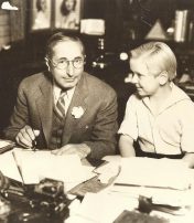 Jackie Cooper child star signs contract with MGM Louis B Mayer