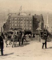 etching Madison Square 1887 artist Frank M Gregory