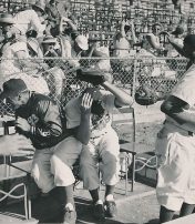 Brooklyn Dodgers avoid foul ball March 26 1953