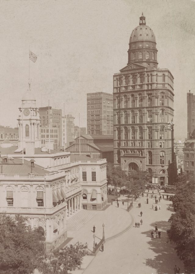 Crca 1897 New York City World Building and City Hall City Hall