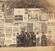 Bootblacks and other child workers New York City Hall posters theater advertisements 1863