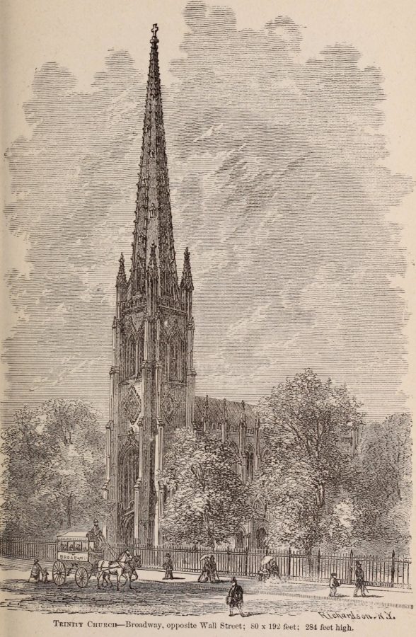 Trinity Church 1870 New York Wall Street