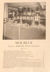 New York City School Lunch Menu - 1914
