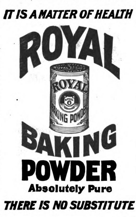 Royal baking Powder ad 1904