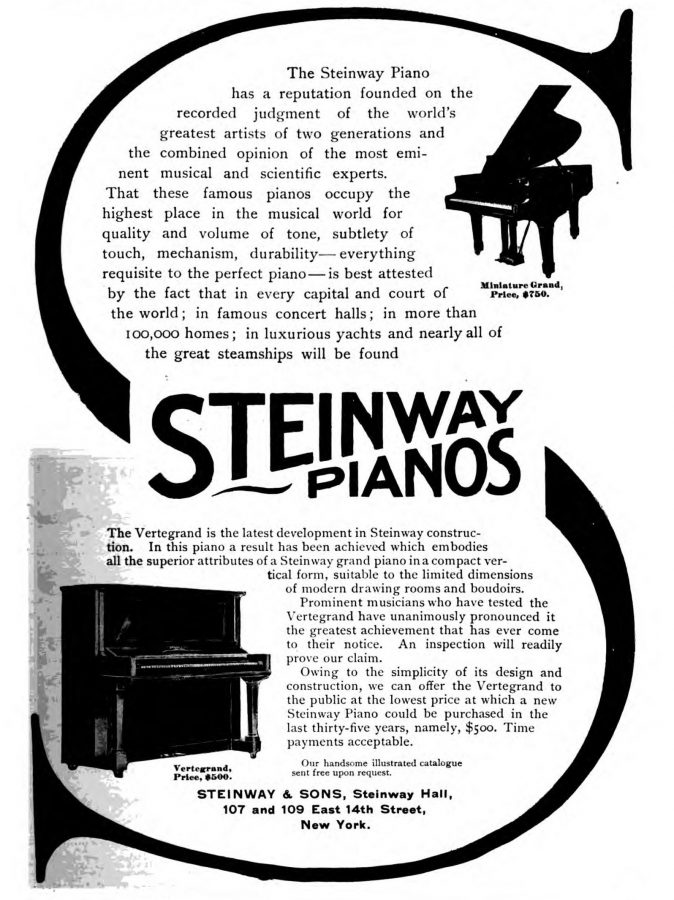 Steinway ad 1904