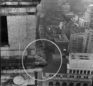 Equitable Building hit by army anti-aircraft shell March 13 1942 photo AP