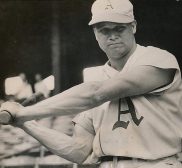 Jimmie Foxx chases Babe Ruth Home Run Record 1932 photo Acme