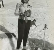 Ingrid Bergman skiing at Sun Valley Idaho 1946