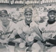 Eddie Mathews Joe Torre Henry Aaron Spring Training March 3 1965