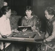 Classic Hollywood #164 – Theda Bara Learns A Game Theda Bara learns chinese game Dec 7 1922