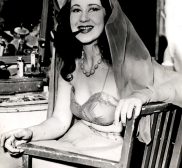 What To Do When There's A Cigarette Shortage Josephine Yorke smoking pipe to to WWII cigarette shortage Aug 15 1941 photo Acme