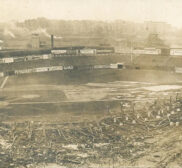 Polo Grounds fire 1911 rppc