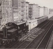 Union Pacific Train on Park Avenue elevated tracks Oct 25 1934 photo International News