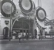 Coney Island Luna Park entrance magic lantern slide c1915